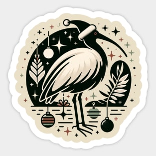 Bin Chicken Christmas Sticker